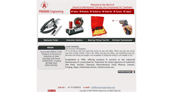 Desktop Screenshot of pranamengineering.com